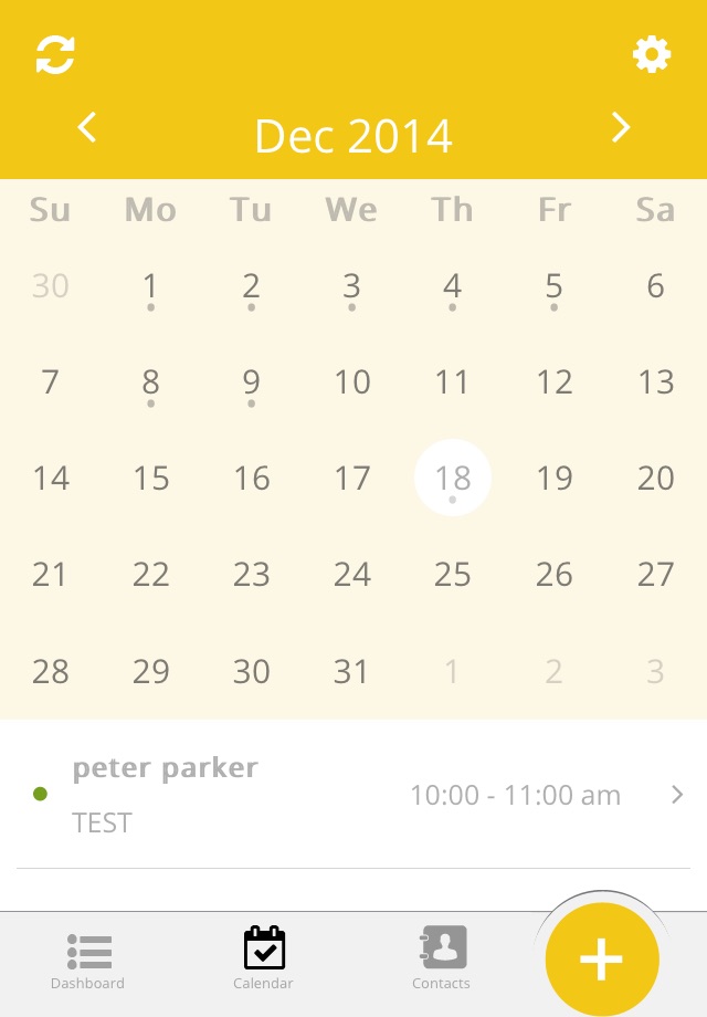 Yellow Schedule screenshot 2