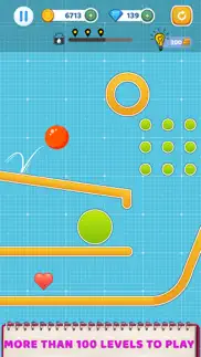 bounce ball - draw line iphone screenshot 1