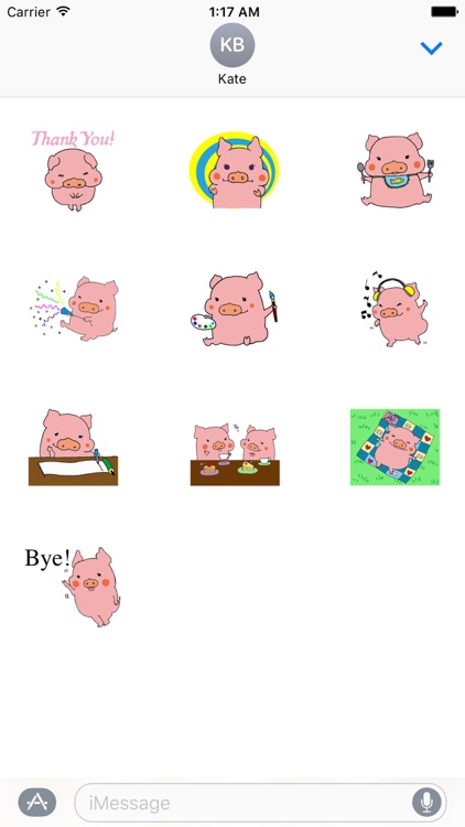 Cute Pink Piglet Sticker