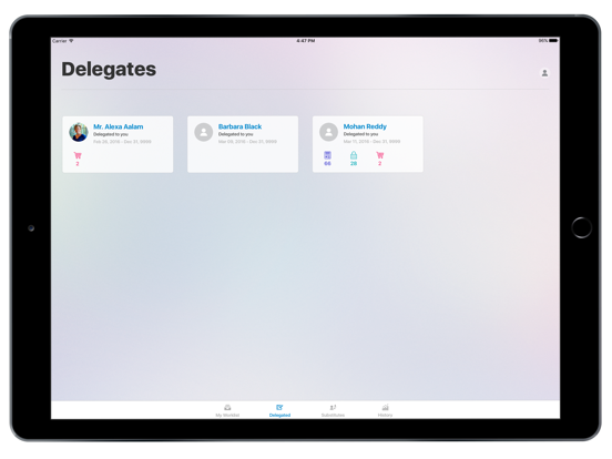 mWorklist – SAP Mobile Universal Approvals App iPad screenshot