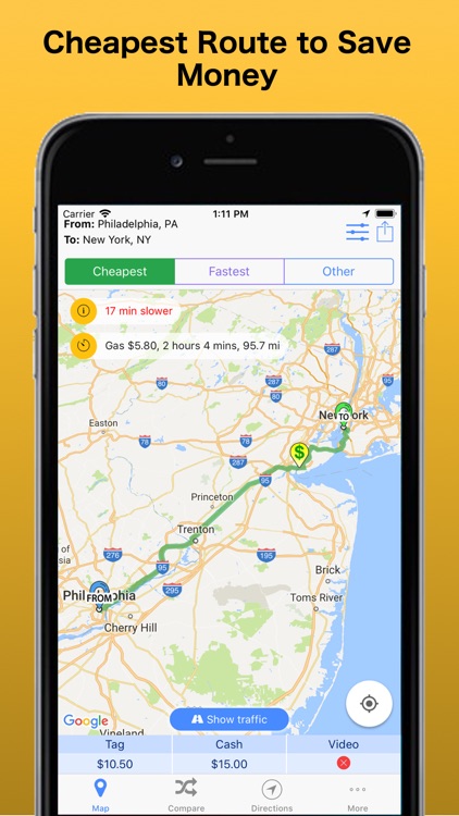 Trip Toll Calculator Tollguru screenshot-0