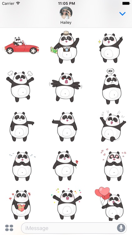 Panda Bear Stickers & Emoji screenshot-3