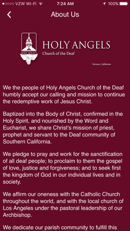 Holy Angels Catholic Community of the Deaf, Vernon