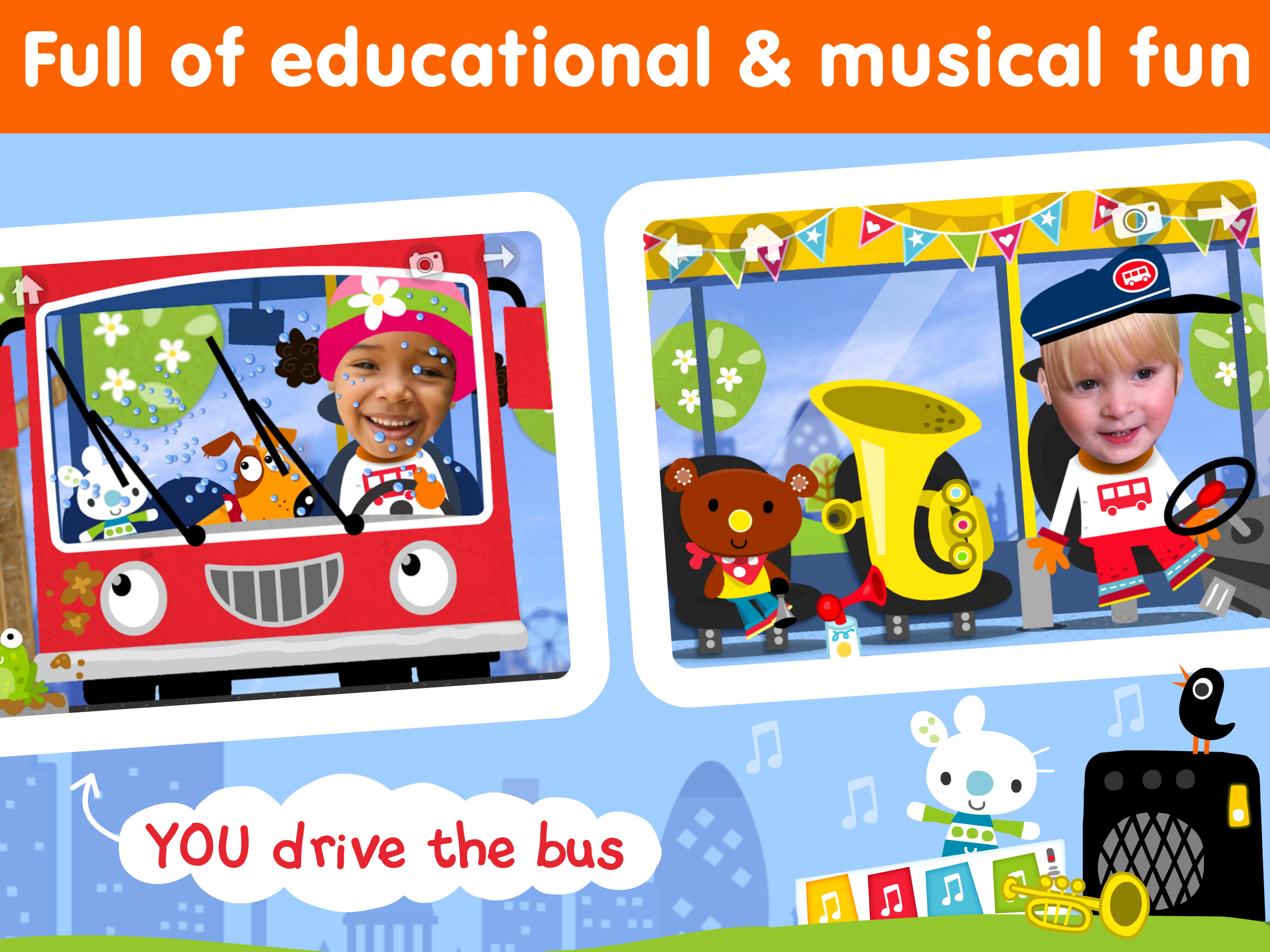 Wheels on the Bus Song & Games