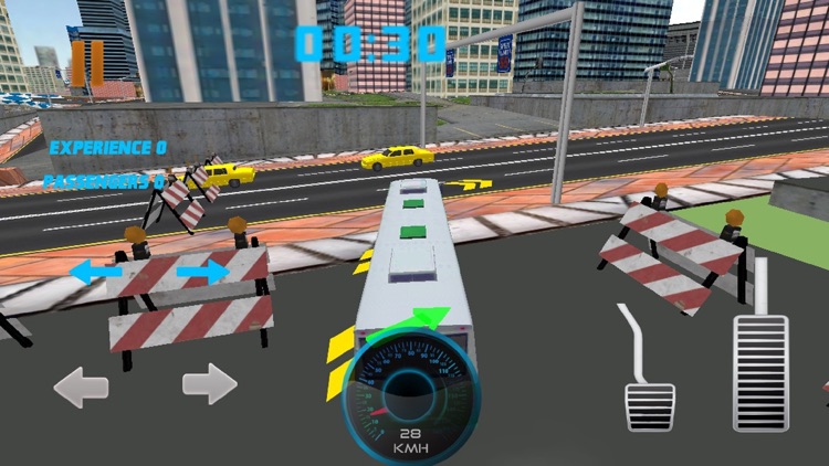 Driving Luxury Bus In City