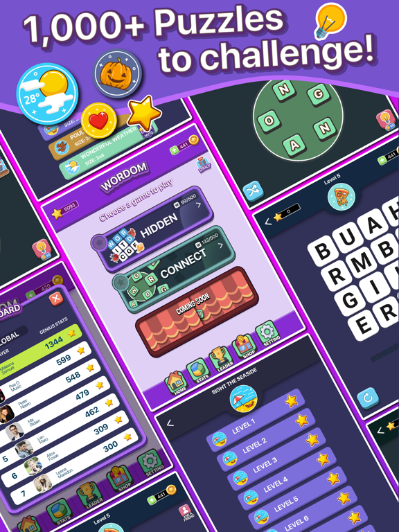 Screenshot #4 pour Wordom Word Search Games