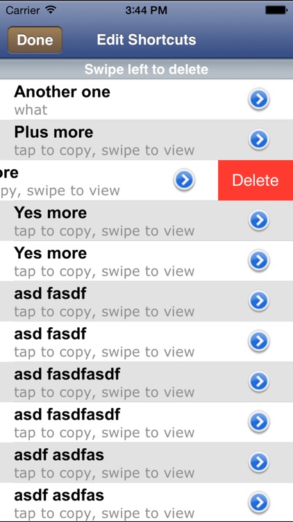 CopyListK shortcuts utility