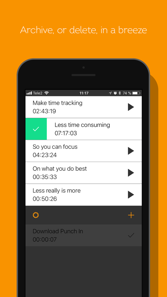 #5. Punch In - Time Tracker (iOS) 由: Kidpilot