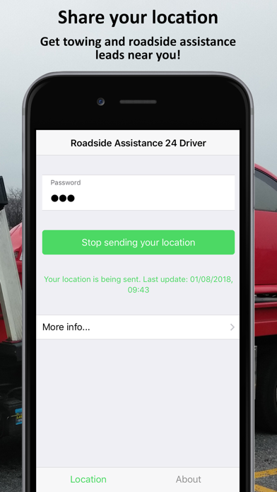 Roadside Assistance 24 Driver screenshot 2