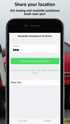 Roadside Assistance 24 Driver screenshot 2