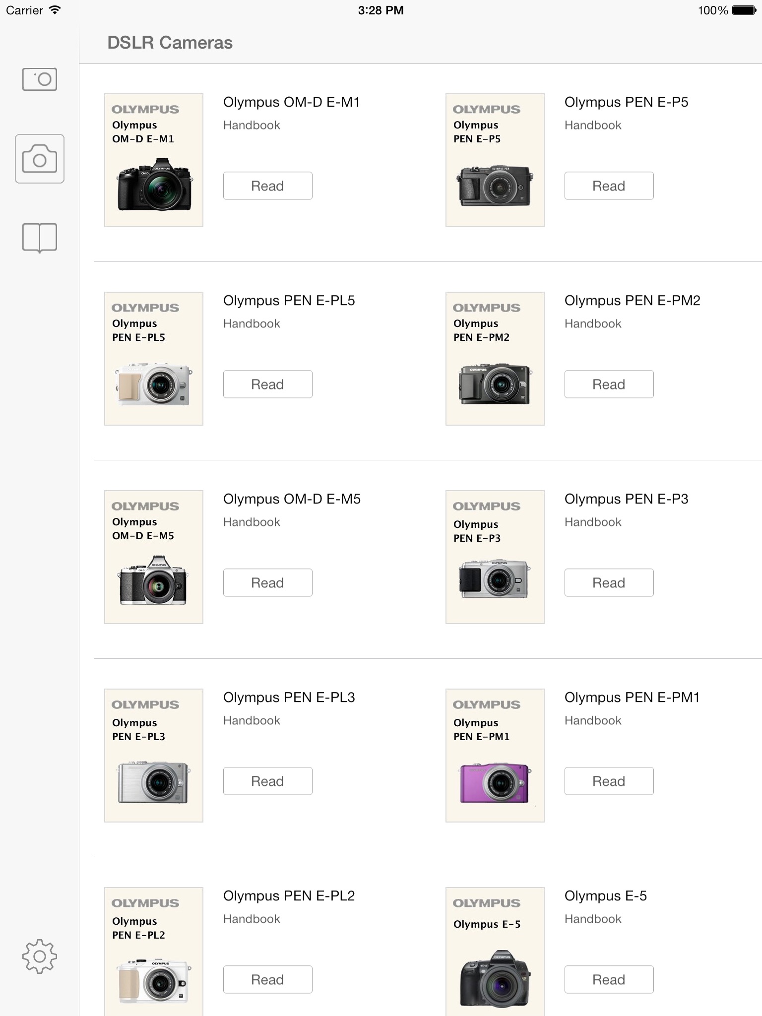 Olympus Camera Handbooks screenshot 2