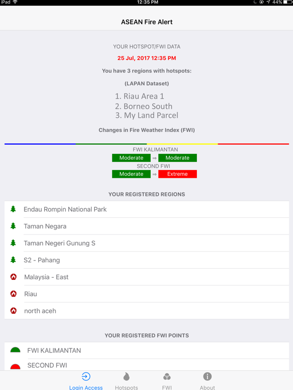 Screenshot #4 pour ASEAN Fire Alert Tool
