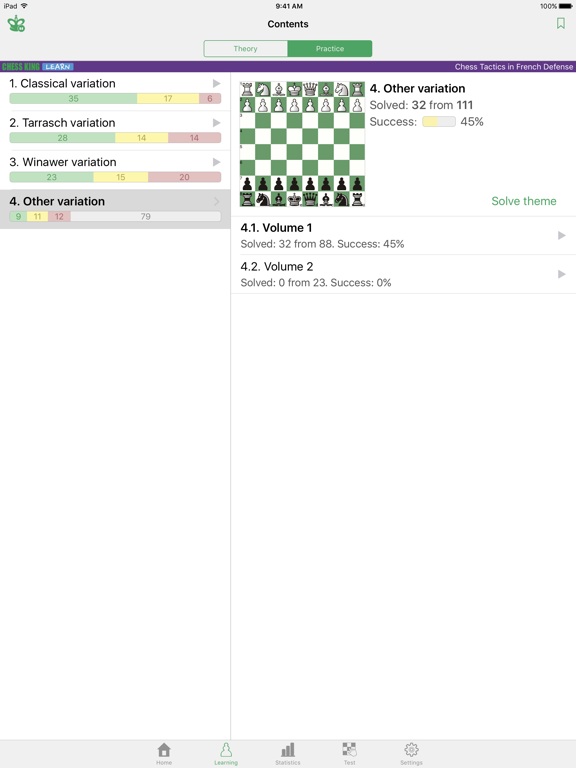 Screenshot #6 pour Chess Tactics in French Def.