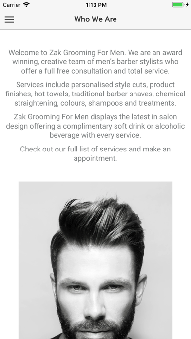 Screenshot #2 pour Zak Grooming For Men