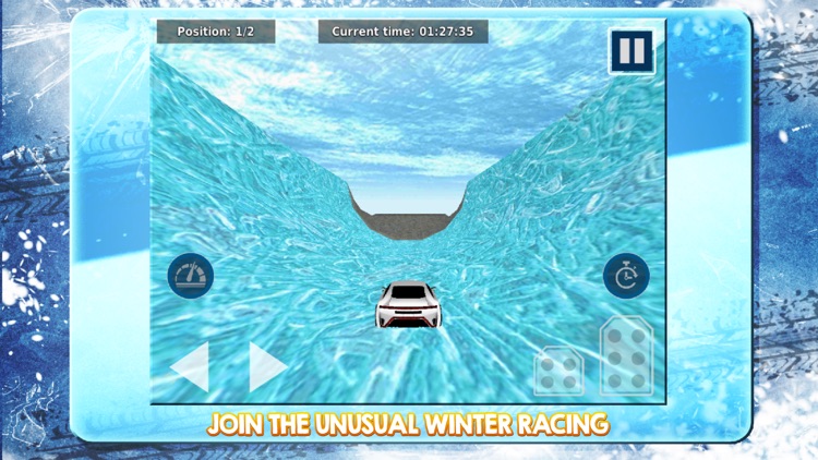 Frozen Water Car Stunt Racing