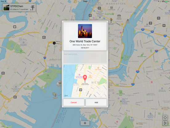 Places - Your Life Recorder iPad screenshot 4 - Travel app