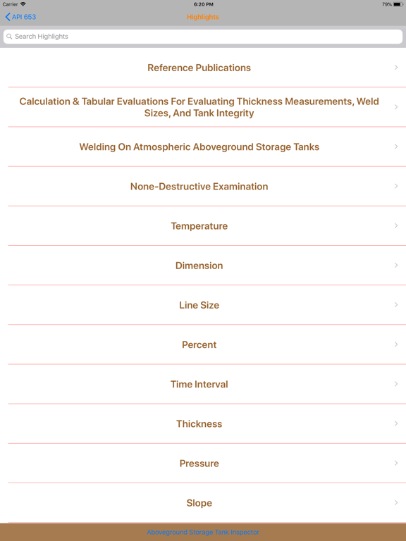 Screenshot #5 pour API 653 Highlights and Exams