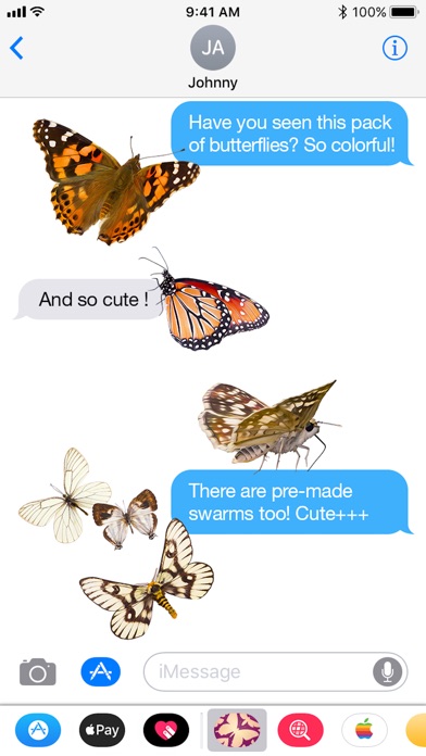 100+ stickers of butterflies screenshot 3