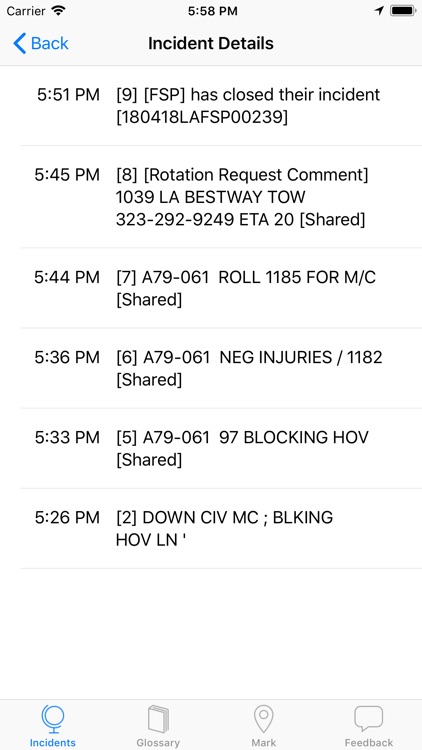 CHP Incidents