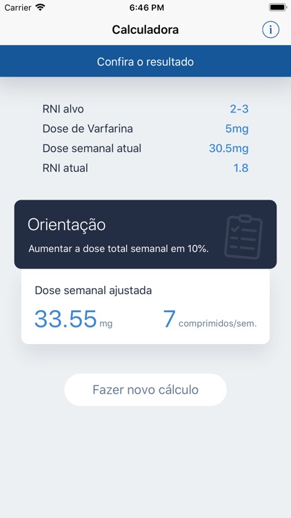 Calculadora de Anticoagulante