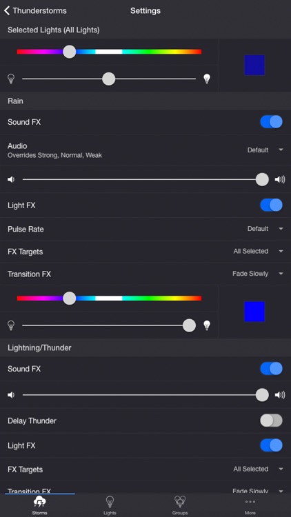 Thunderstorm for Hue