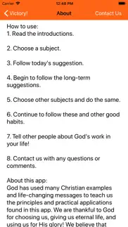 victory through christ! iphone screenshot 1