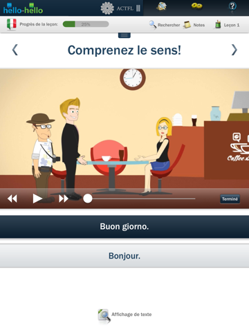 Screenshot #4 pour Cours d’ italien Hello-Hello