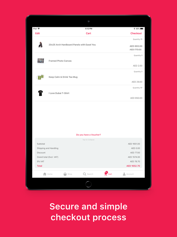 Dubaiprint.com iPad screenshot 5 - Shopping app