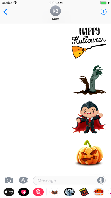 Happy Halloween Vampire Emojis screenshot 3