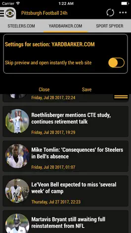 Game screenshot 24h News for Pittsburgh Steelers apk