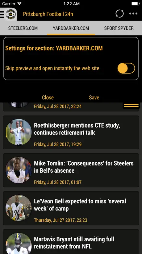 24h News for Pittsburgh Steelers