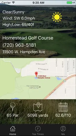 Game screenshot Homestead Golf Tee Times apk