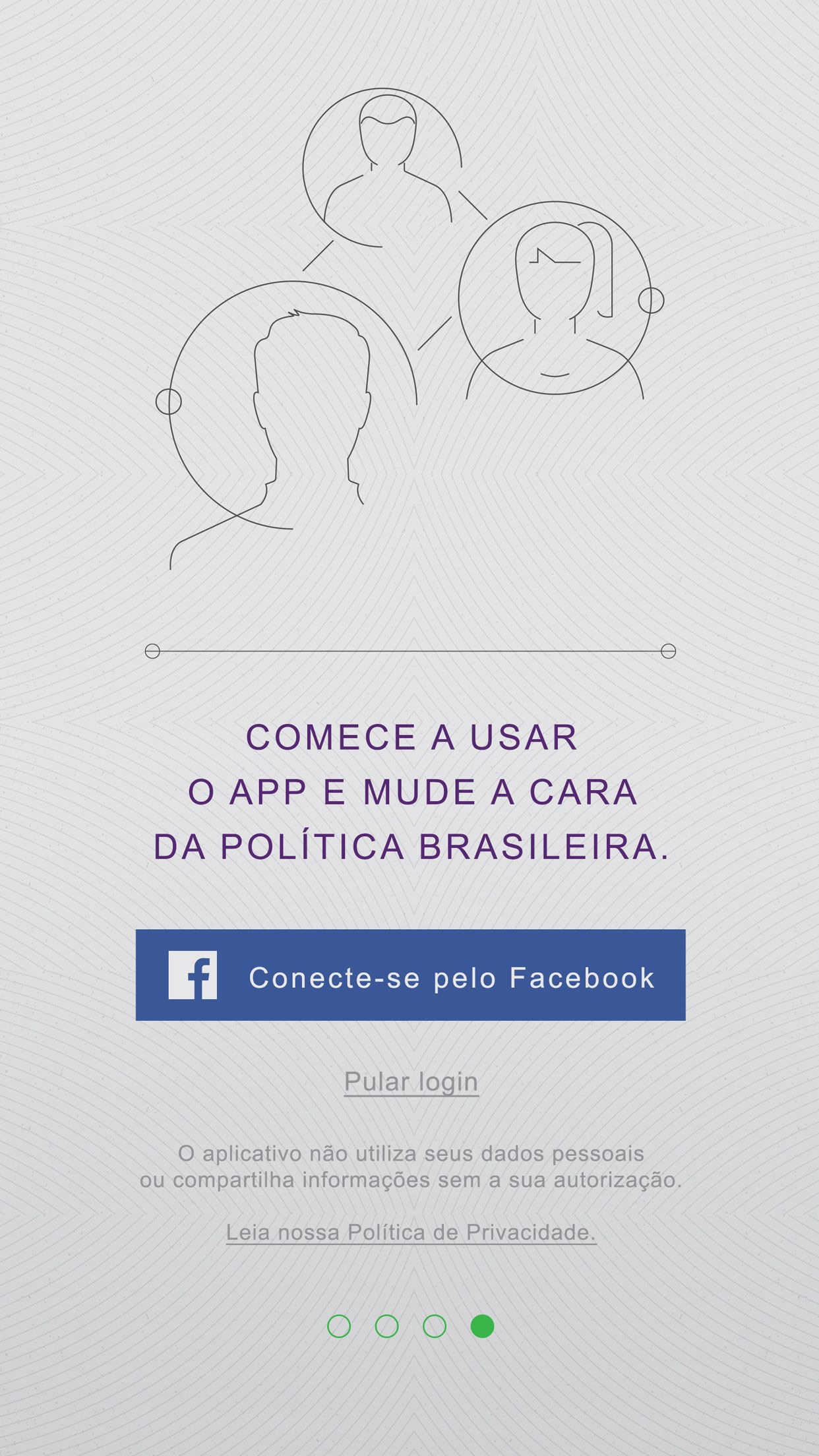 Screenshot do app Detector de Ficha de Político