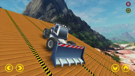 Mega Ramp Excavator Stunts Sim
