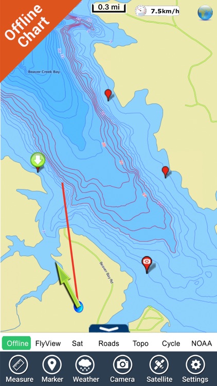 Lake Sakakawea fishing Charts