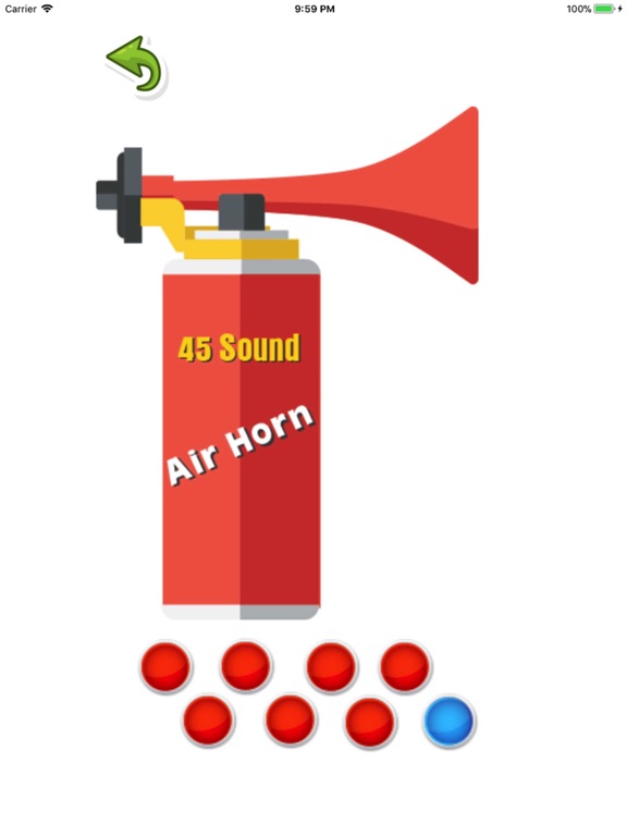 Real Air Horn 45 Funny Sound iPad screenshot 2 - Music app