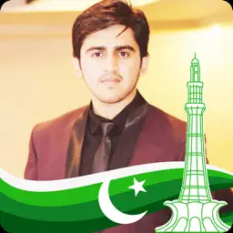 Pakistan 14 August Flag Face Photo Frame Maker app icon