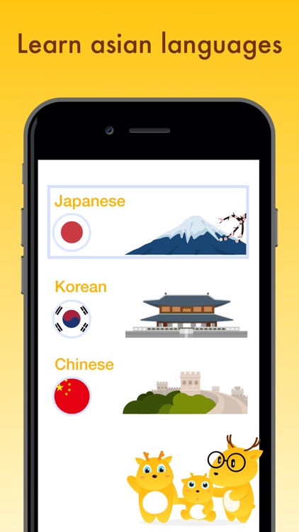Learn Japanese, Korean,Chinese screenshot-0