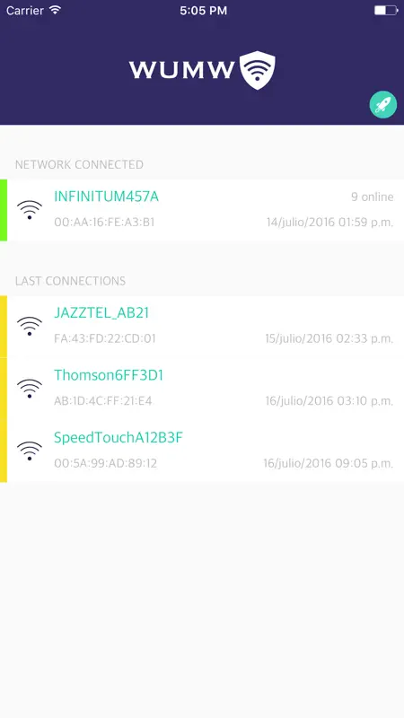 WUMW: Who uses my WiFi? screenshot 1 of 5