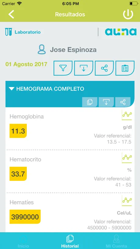 Resultados en Línea