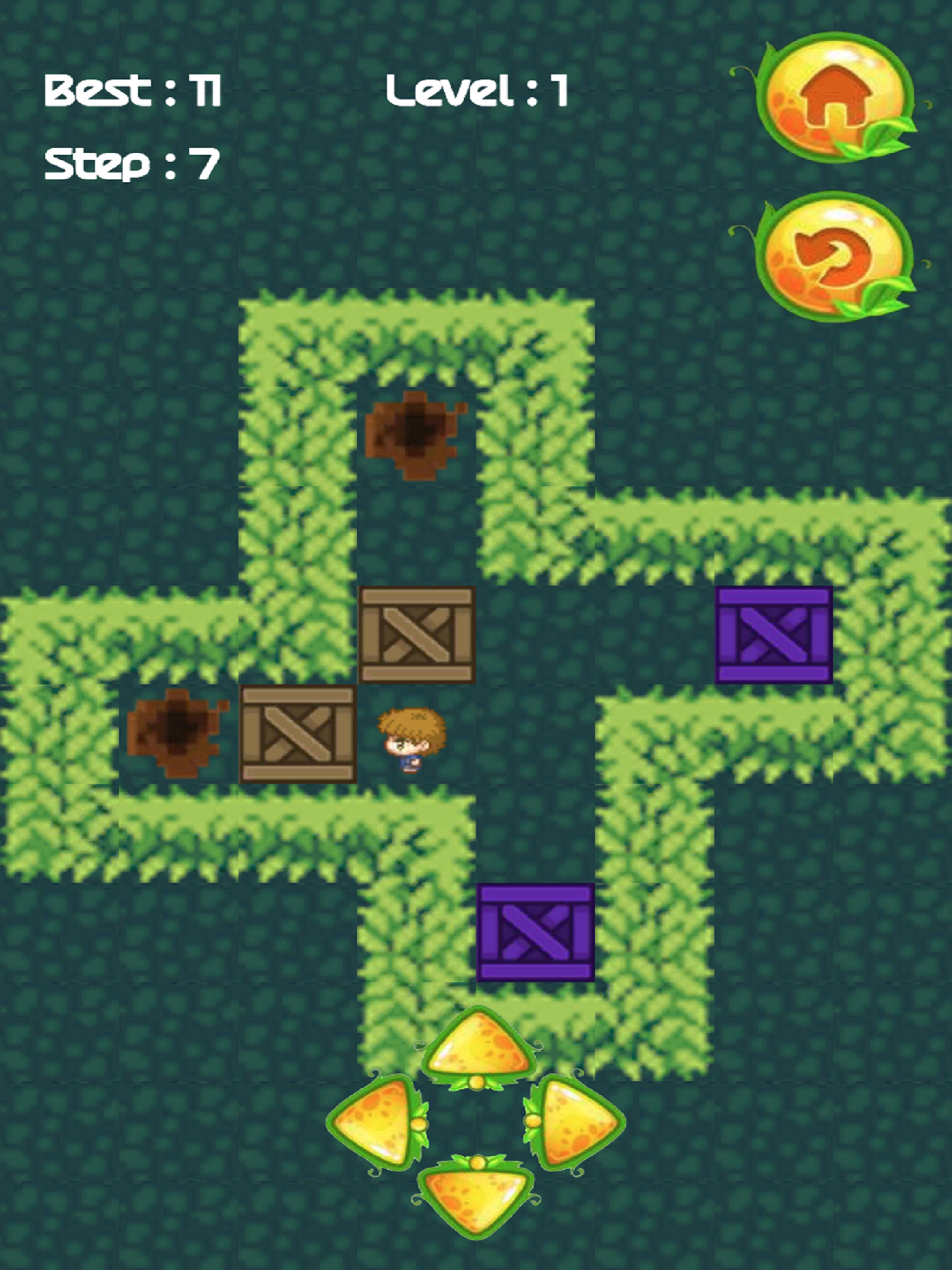 Push Box Garden Puzzle Games