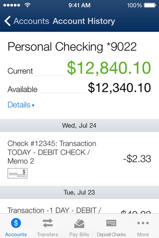 Bank of Internet USA Mobile Banking App screenshot 2