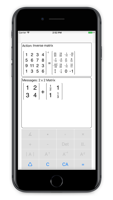 Calculum Pro - Matrixcalculator for Linear Algebra screenshot 3