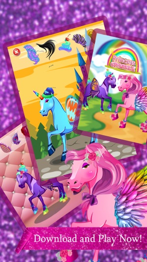 Princess Sparkle:Land Of Magic Pony Dressup Game(圖4)-速報App