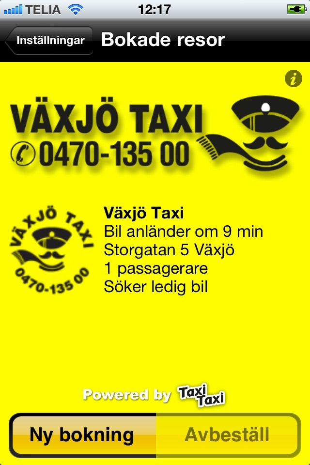 Växjö Taxi screenshot 4