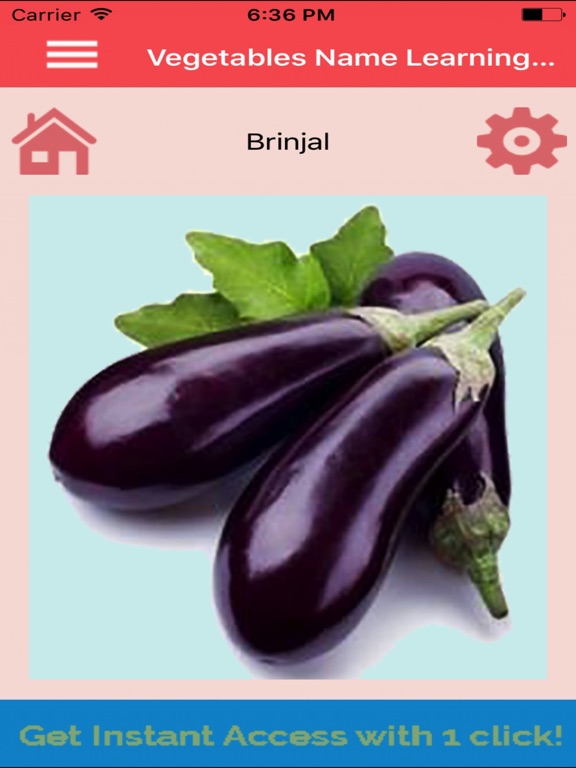 Screenshot #6 pour Vegetables Name Learning Card