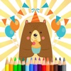 Bear Coloring and Painting Book Full
