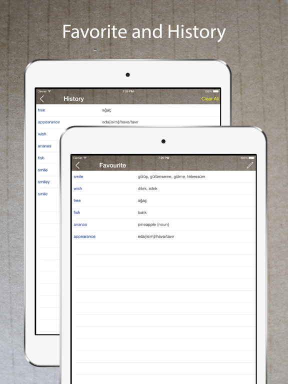 Screenshot #6 pour Turkish English Dictionary +