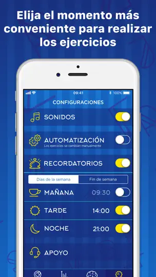 Captura de pantalla de Eye Workout en iPhone 4