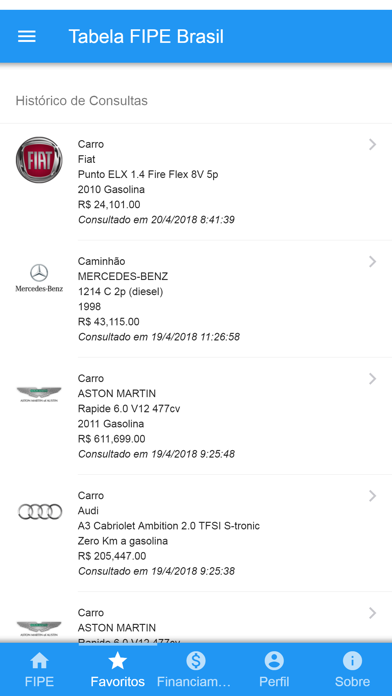 Tabela FIPE Brasil iPhone screenshot 7 - Utilities app